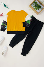 Load image into Gallery viewer, Boys Color Block Top and Pants Set