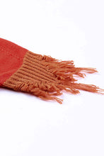 Load image into Gallery viewer, Color Block Frayed Hem Open Front Cardigan