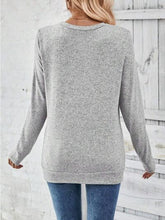 Load image into Gallery viewer, Round Neck Long Sleeve T-Shirt