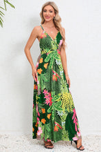Load image into Gallery viewer, Printed Surplice Maxi Cami Dress