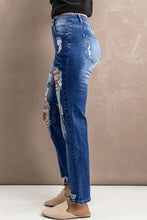 Load image into Gallery viewer, Distressed High-Rise Jeans with Pockets