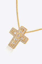 Load image into Gallery viewer, Rhinestone Cross Pendant Necklace