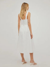 Load image into Gallery viewer, Square Neck Wide Strap Midi Dress