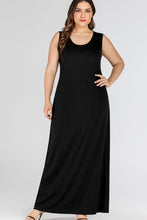 Load image into Gallery viewer, Plus Size Scoop Neck Maxi Tank Dress