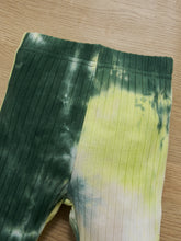 Load image into Gallery viewer, Baby Girl Tie-Dye Ribbed Bell Sleeve Top and Bell Bottoms Set