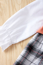 Load image into Gallery viewer, Girls Ruffle Collar Two Tone Dress