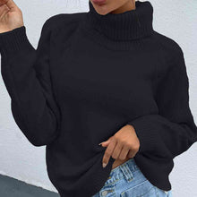 Load image into Gallery viewer, Turtle Neck Long Sleeve Sweater