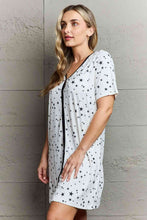 Load image into Gallery viewer, MOON NITE Quilted Quivers Button Down Sleepwear Dress