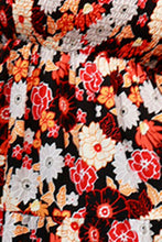 Load image into Gallery viewer, Floral Smocked Balloon Sleeve Tiered Dress