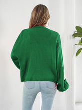 Load image into Gallery viewer, Floral Open Front Long Sleeve Cardigan