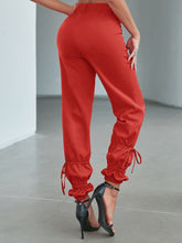 Load image into Gallery viewer, Drawstring Detail Ankle-Length Pants