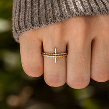 Load image into Gallery viewer, Cross Zircon 925 Sterling Silver Ring