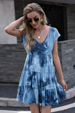 Load image into Gallery viewer, Tie-Dye Ruffle Hem Dress