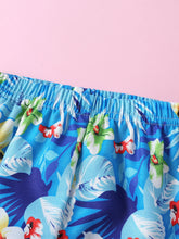 Load image into Gallery viewer, Baby Girl One-Shoulder Ruffled Top and Floral Shorts Set