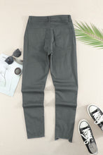 Load image into Gallery viewer, Button Fly Hem Detail Skinny Jeans
