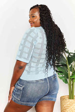 Load image into Gallery viewer, Double Take Ribbed Trim Round Neck Knit Top