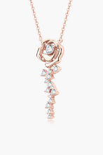 Load image into Gallery viewer, 925 Sterling Silver 18K Rose Gold-Plated Pendant Necklace
