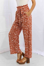Load image into Gallery viewer, Heimish Right Angle Full Size Geometric Printed Pants in Red Orange