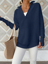 Load image into Gallery viewer, Half Zip Long Sleeve Knit Top