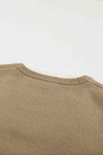 Load image into Gallery viewer, Lace Trim Flounce Sleeve V-Neck Sweater