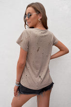 Load image into Gallery viewer, Distressed Short Sleeve Pocket Tee