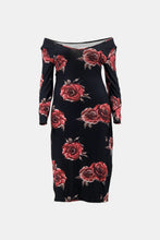 Load image into Gallery viewer, Full Size Floral Off-Shoulder Midi Dress