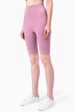 Load image into Gallery viewer, Breathable High-Rise Wide Waistband Biker Shorts