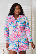 Load image into Gallery viewer, Double Take Floral Open Front Long Sleeve Cardigan
