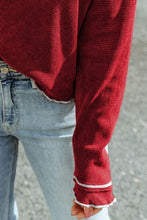 Load image into Gallery viewer, MERRY CHRISTMAS Exposed Seam Long Sleeve T-Shirt