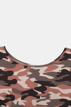 Load image into Gallery viewer, Plus Size Camouflage Top and Leggings Set