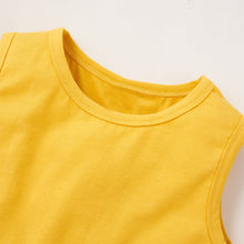 Load image into Gallery viewer, Girls Cropped Tank and Sunflower Print Shorts Set