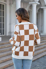 Load image into Gallery viewer, Button-Up V-Neck Dropped Shoulder Cardigan