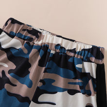 Load image into Gallery viewer, HELLO BOY Graphic Tee and Camouflage Shorts Set