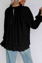 Load image into Gallery viewer, Round Neck Flounce Sleeve Blouse