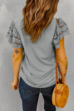 Load image into Gallery viewer, Round Neck Flutter Sleeve Top