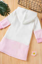 Load image into Gallery viewer, GIRLS Letter Print Bear Graphic Hooded Dress
