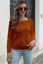 Load image into Gallery viewer, Cable-Knit Long Sleeve Sweater