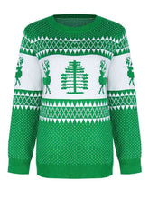 Load image into Gallery viewer, Christmas Theme Round Neck Sweater