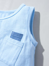 Load image into Gallery viewer, Kids Round Neck Tank and Striped Shorts Set