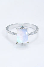 Load image into Gallery viewer, 925 Sterling Silver Square Moonstone Ring