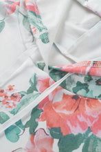 Load image into Gallery viewer, Floral Lace Trim Drawstring Hoodie