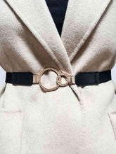 Load image into Gallery viewer, Double Ring Buckle Elastic PU Belt