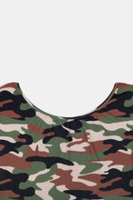 Load image into Gallery viewer, Plus Size Camouflage Top and Leggings Set