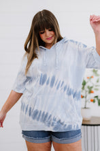 Load image into Gallery viewer, Sew In Love Watching Clouds Full Size Run Tie-Dye Short-Sleeved Hoodie