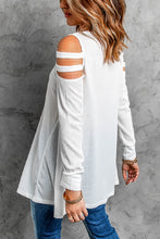 Load image into Gallery viewer, Cutout Waffle Knit Tunic Top