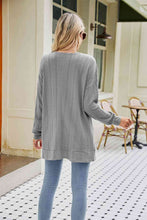 Load image into Gallery viewer, Long Sleeve Pocketed Cardigan