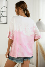 Load image into Gallery viewer, Tie-Dye Round Neck Tee Shirt