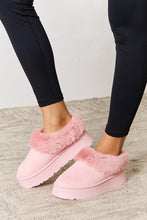 Load image into Gallery viewer, Legend Footwear Furry Chunky Platform Ankle Boots