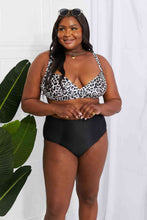 Load image into Gallery viewer, Marina West Swim Take A Dip Twist High-Rise Bikini in Leopard