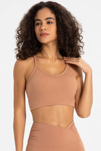 Load image into Gallery viewer, Crisscross Back V-Neck Sports Bra